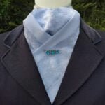 White and Silver Pre Tied, Ready Tied Stock
